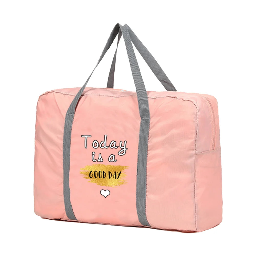 Foldable Travel Bags Portable Clothing Organizer Women Handbags Luggage Bag