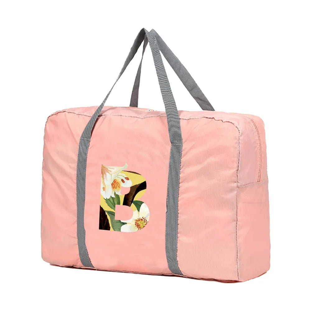 Foldable Travel Bags Duffle Large Organizer Women Handbags Floral