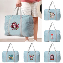 Foldable Travel Bags Unisex Large Capacity Bag Luggage Women Mask Print Handbags