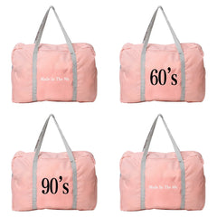 Foldable Travel Bags Nylon Duffle Large Organizer Men Women Handbags Print