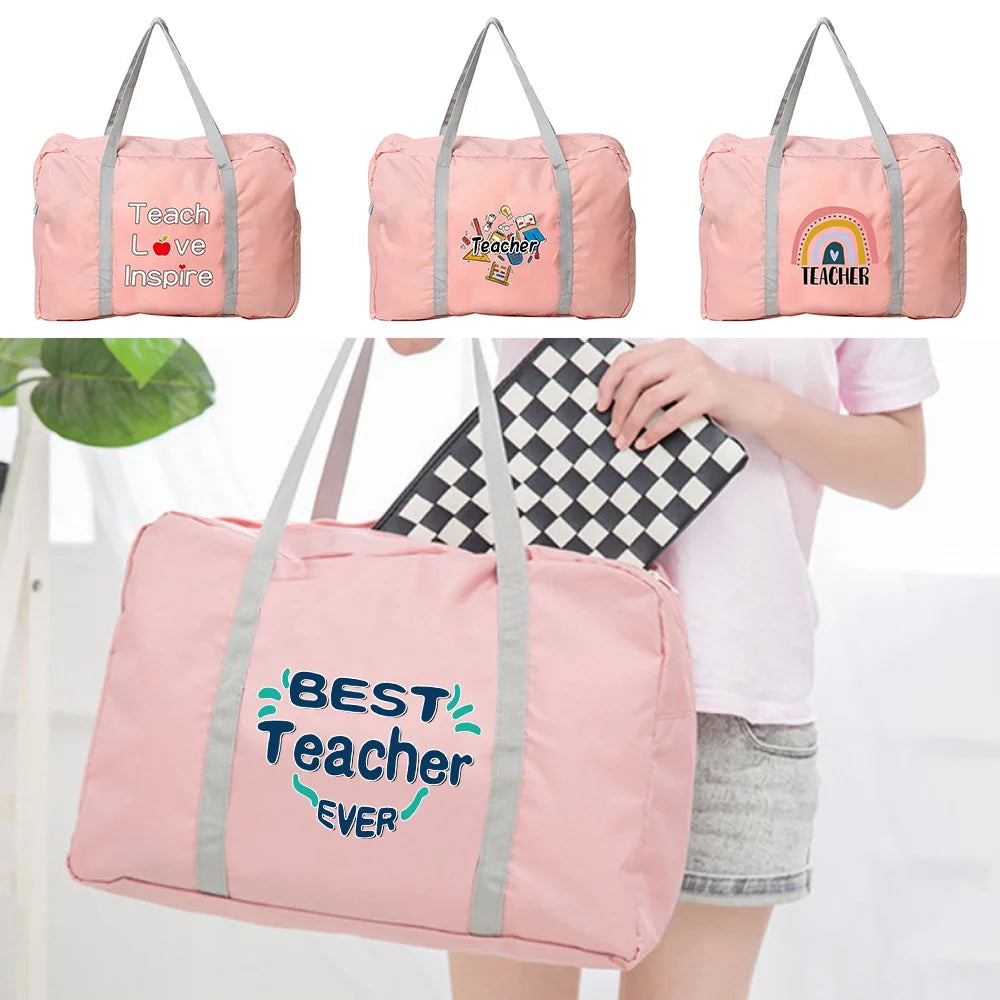 Foldable Travel Bag Nylon Large Organizer Unisex Handbag Men Women Luggage