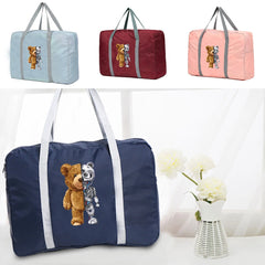 Foldable Travel Bags Women Portable Clothing Organizer Handbags