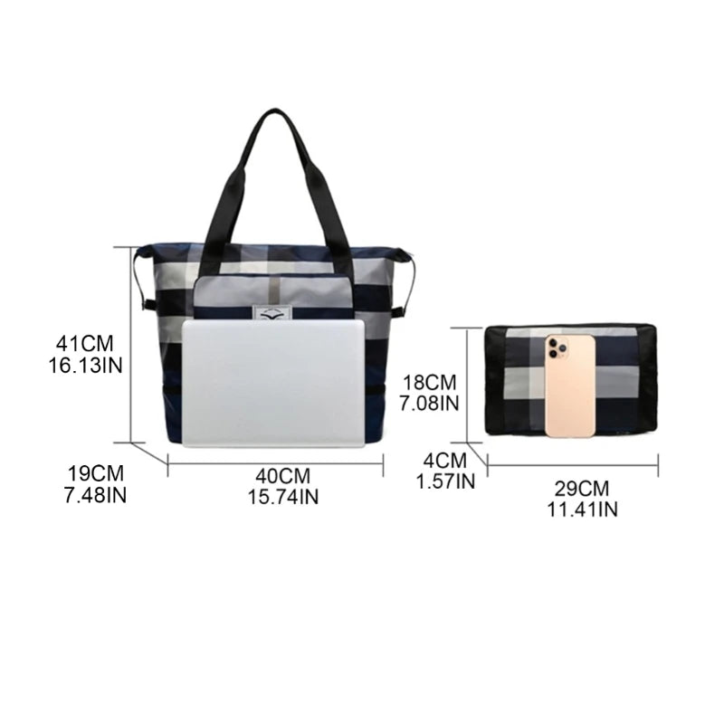 Foldable Travel Bags Large Capacity for Women Men's Sports Bag Weekend Messenger