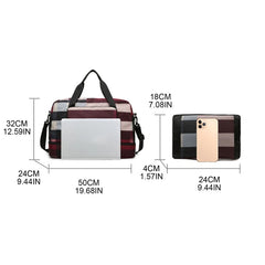 Foldable Travel Duffel Bag Sports Tote Shoulder Weekender Overnight Bags Large C