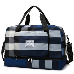 Foldable Travel Duffel Bag Sports Tote Shoulder Weekender Overnight Bags Large C