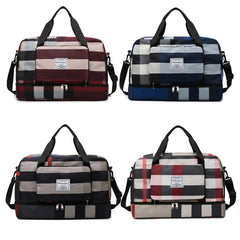 Foldable Travel Duffel Bag Sports Tote Shoulder Weekender Overnight Bags Large C