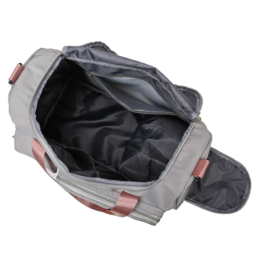 Foldable Travel Duffel Bag with Shoes Compartment Waterproof