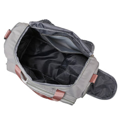 Foldable Travel Duffel Bag with Shoes Compartment Waterproof