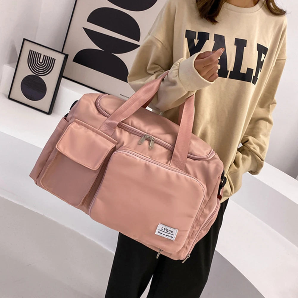Foldable Travel Duffel Bag with Shoes Compartment Multifunctional
