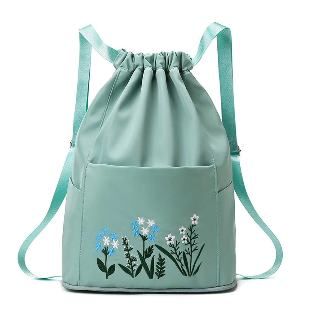 Waterproof DrawString Backpack for Gym Workout Outdoor Running Travel