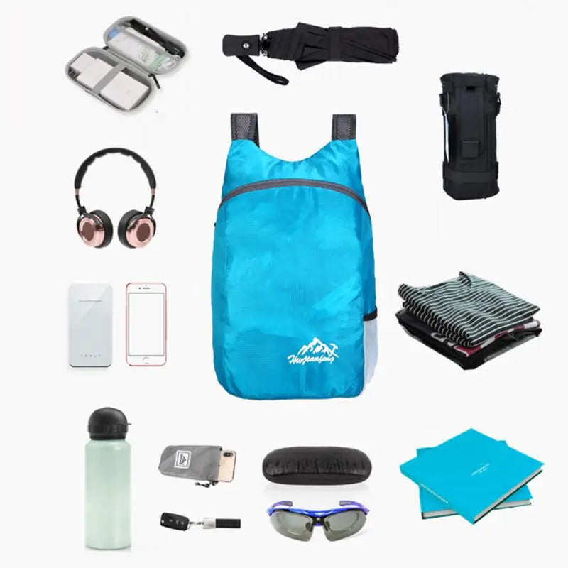 Foldable Waterproof Travel Backpack Bag Lightweight Nylon Daypack