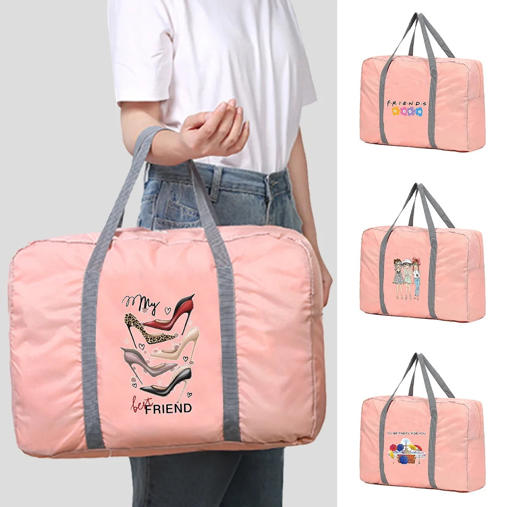 Zipper Travel Bag Large Capacity Organizing Luggage Waterproof Handbags