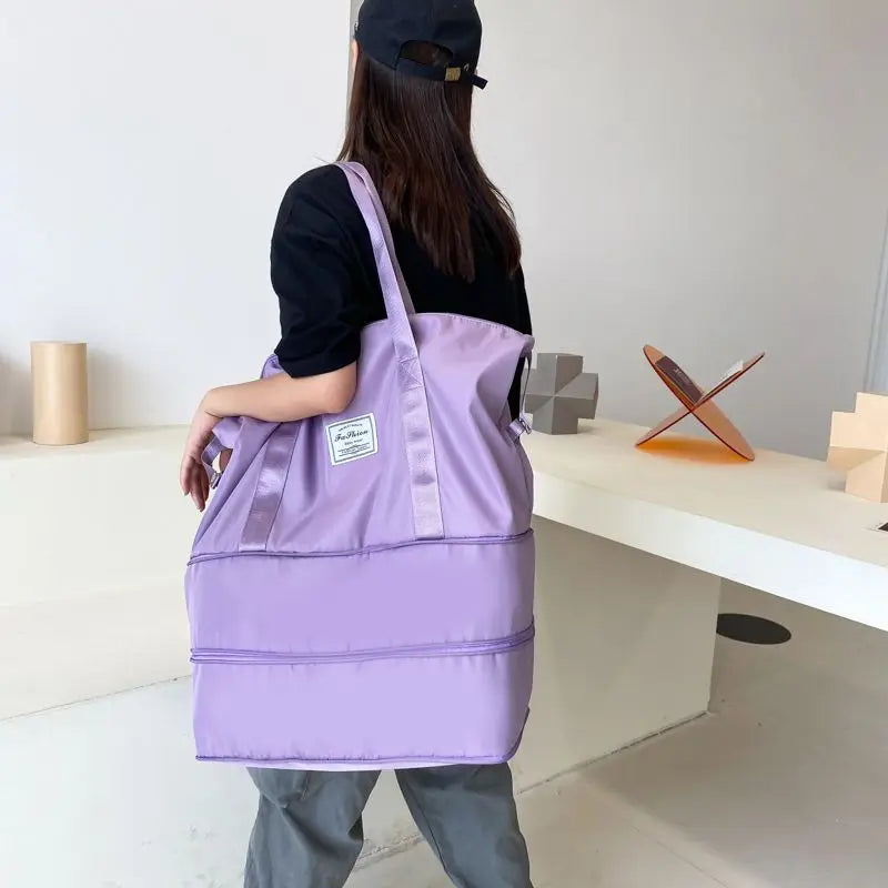 Waterproof Large Capacity Travel Tote Bag Gym Yoga Storage Shoulder Handbag