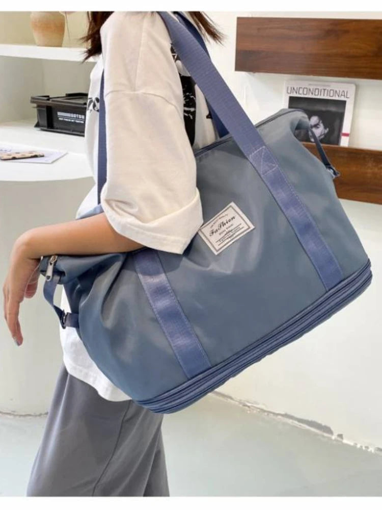 Waterproof Large Capacity Travel Tote Bag Gym Yoga Storage Shoulder Handbag
