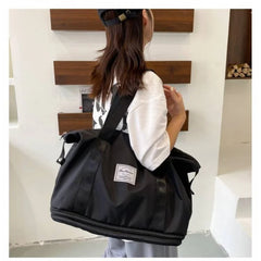 Waterproof Large Capacity Travel Tote Bag Gym Yoga Storage Shoulder Handbag