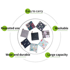 Eco Friendly Foldable Shopping Bag Reusable Tote Portable Travel Shoulder