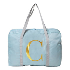 Letter Print Travel Bag Men Women Duffle Luggage Storage Bags