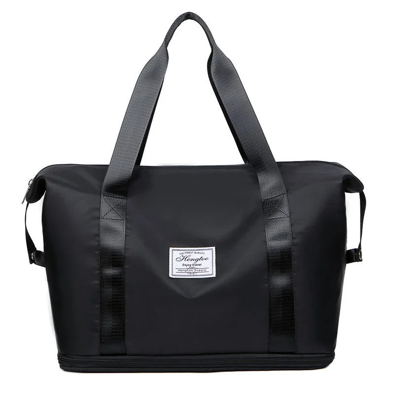 Waterproof Travel Tote Bag Large Capacity Multifunctional Pink Duffle Handbag