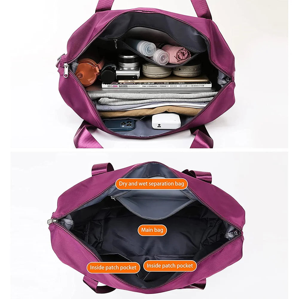 Waterproof Tote Travel Bags for Women Large Capacity Duffle Handbag