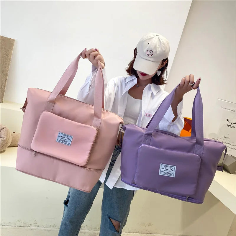 Waterproof Large Capacity Travel Bag for Women Multifunctional Duffle Handbag