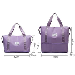 Women's Waterproof Travel Tote Bag Large Capacity Duffle Handbag