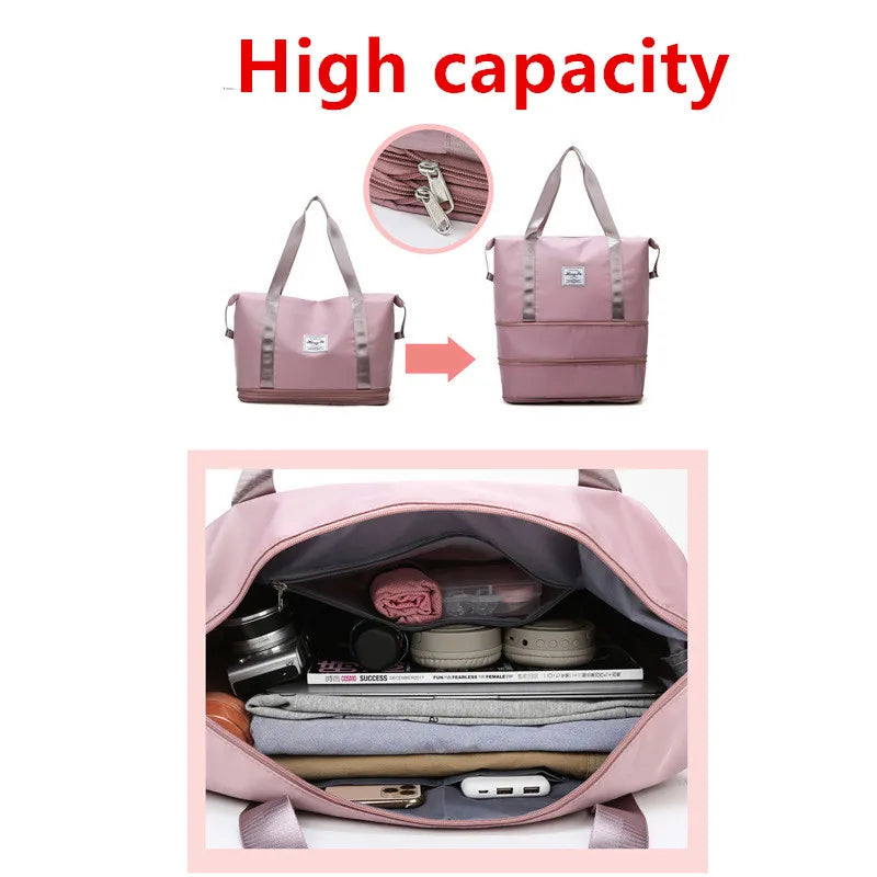Waterproof Travel Bag for Women Large Capacity Duffle Handbag