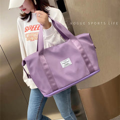 Women's Waterproof Travel Tote Bag Large Capacity Duffle Handbag