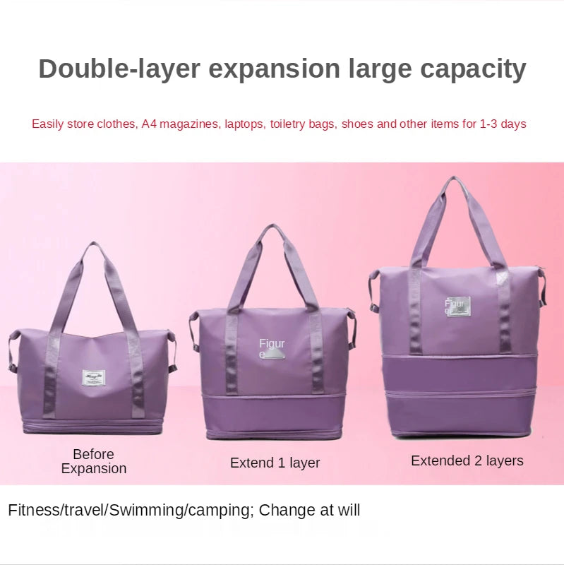 Waterproof Travel Bag for Women Large Capacity Duffle Handbag
