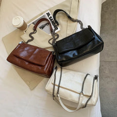 Foldable Travel Crossbody Bag Chain Shoulder Bag with Handle