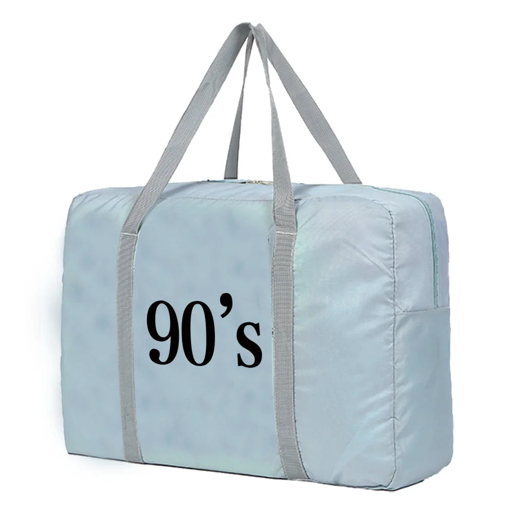 Large Capacity Travel Bag Nylon Tote for Women Men - Organizer Clothes Storage