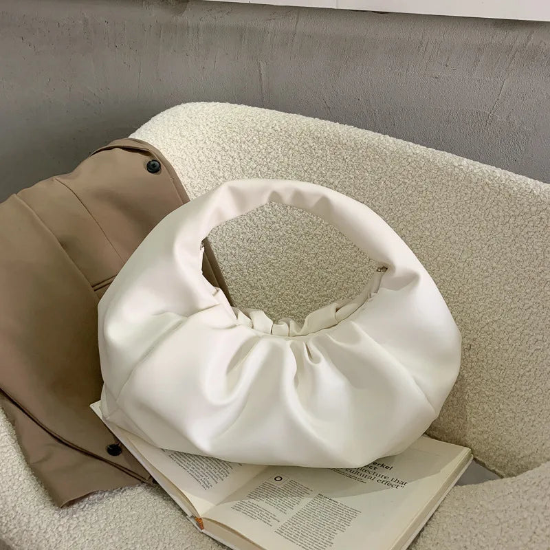 Pleated Small Bag French Texture Handbag for Women