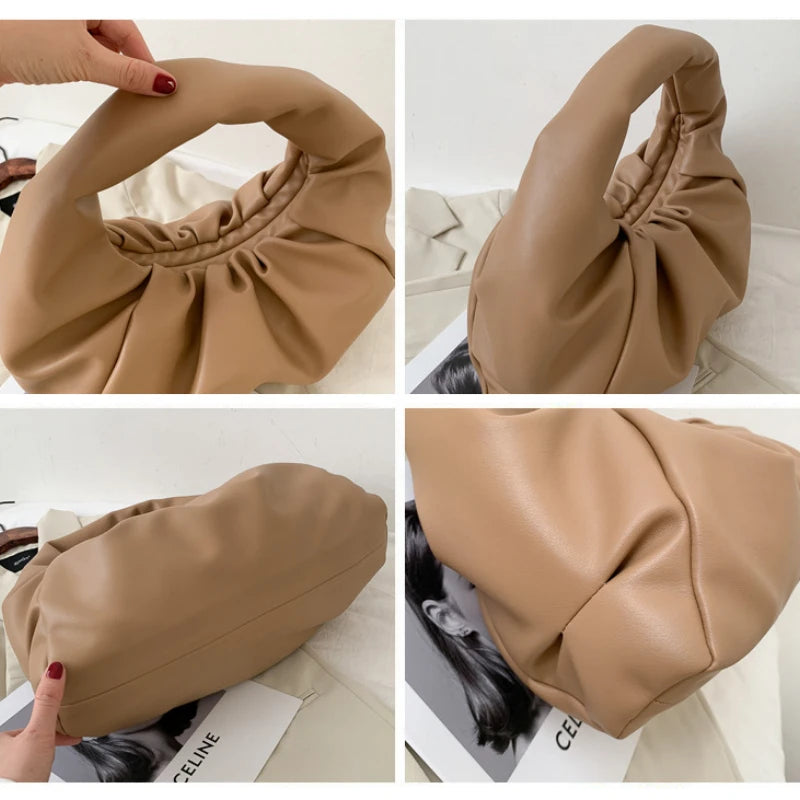 Pleated Small Bag French Texture Handbag for Women