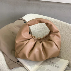 Pleated Small Bag French Texture Handbag for Women