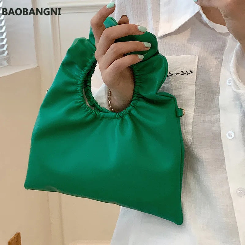 Small Green PU Leather Tote Bag Crossbody Shoulder Bags for Women