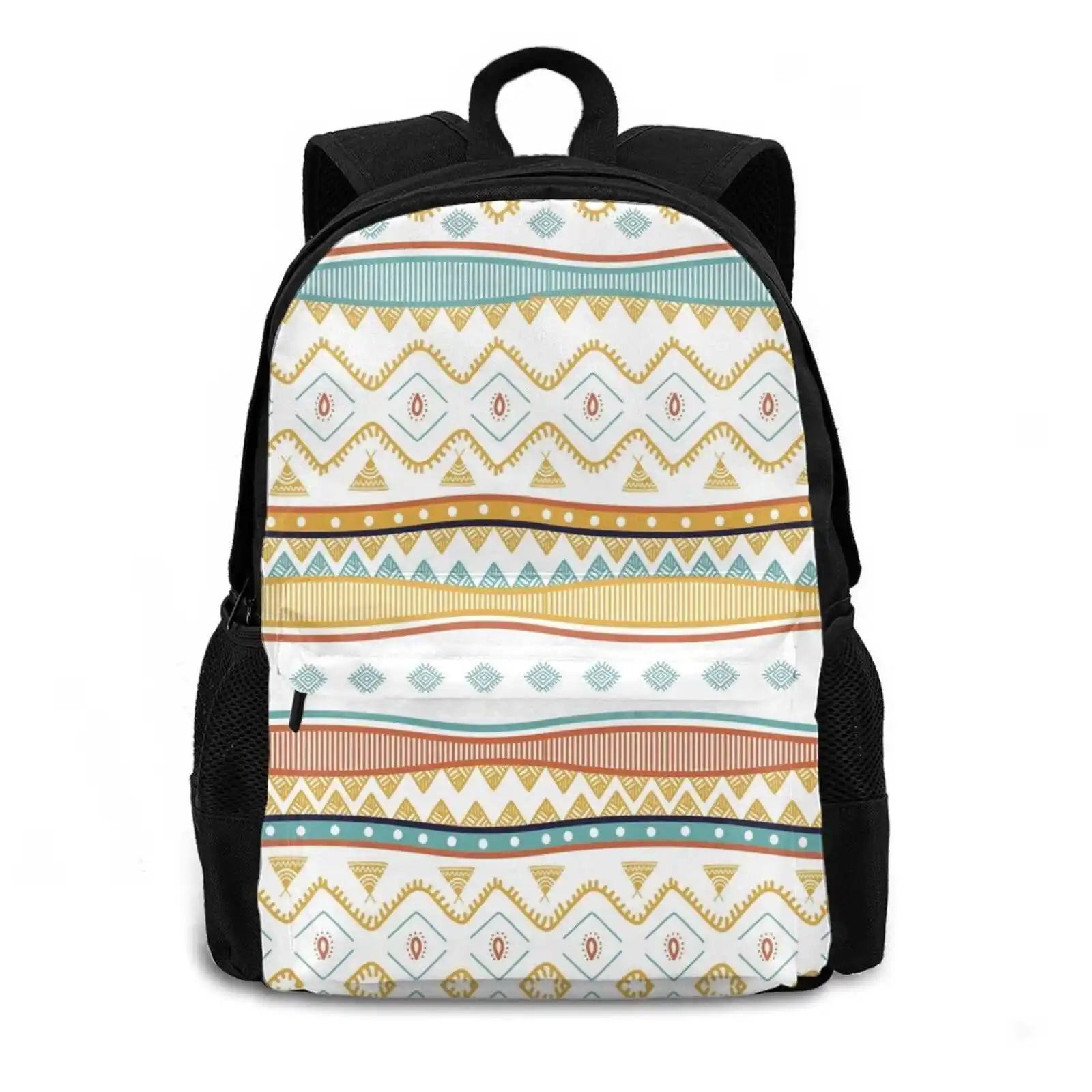 Folk Indian Women Men Teens Laptop School Bags