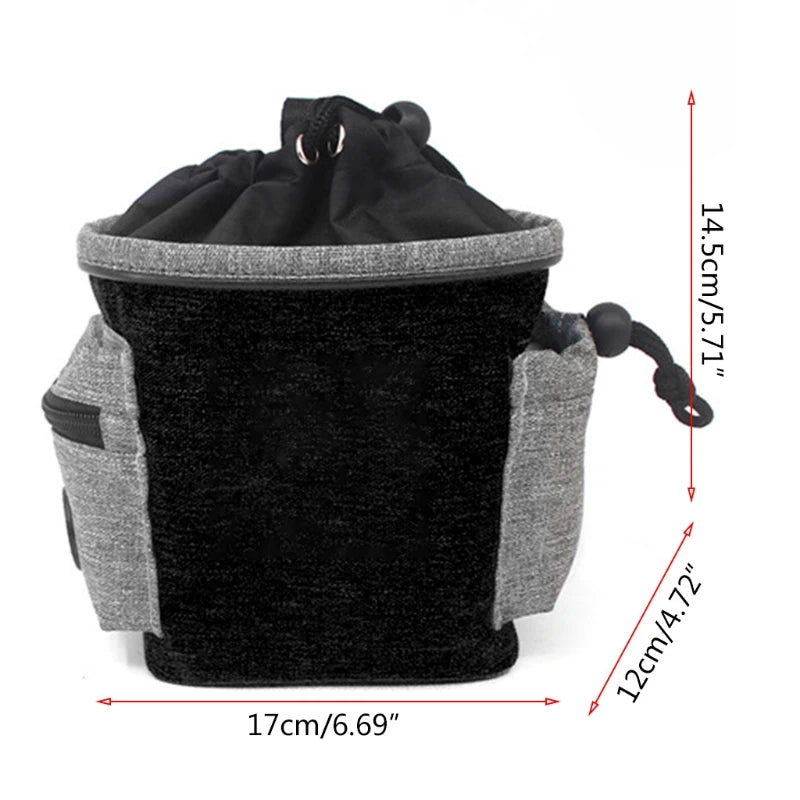 Dog Treat Bag with Snap Closure, Food Bag