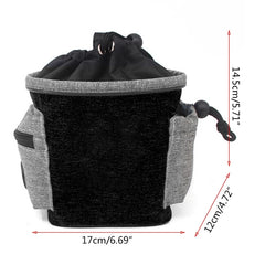 Dog Treat Bag with Snap Closure, Food Bag