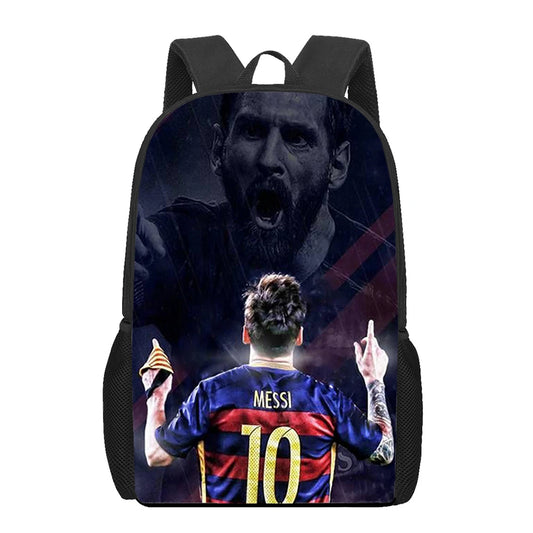 Messi 3D Print School Backpacks Kids Bag Kindergarten Backpack