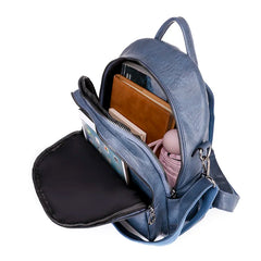 Teen Girl School Bag Hot Backpack Woman Youth PU Leather Backpack