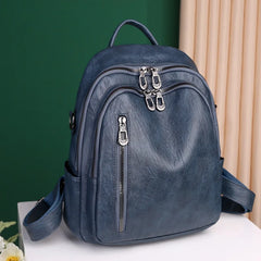 Teen Girl School Bag Hot Backpack Woman Youth PU Leather Backpack