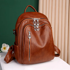 Teen Girl School Bag Hot Backpack Woman Youth PU Leather Backpack