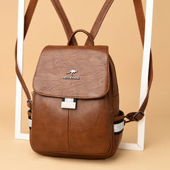 Teen Girls Travel Leather Backpack School Bag