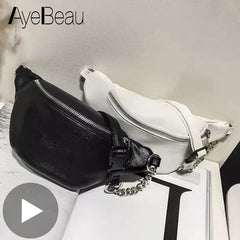 Women Waist Fanny Pack Belt Bum Hip Shoulder Crossbody Handbag