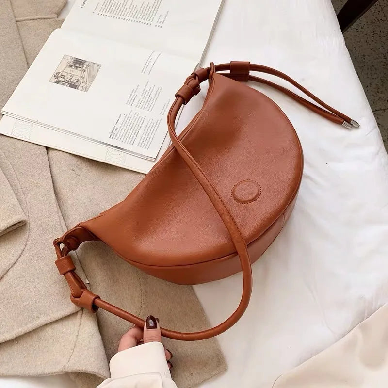 Women Casual PU Leather Shoulder Crossbody Bag Large Capacity Messenger Bag