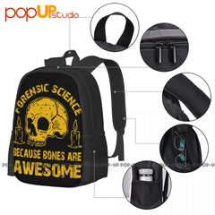 Forensic Science Bones Archaeologist Anthropology Backpack Large Capacity