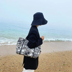 Forest Flowers High Capacity Big Shopper Shoulder Bags for Women