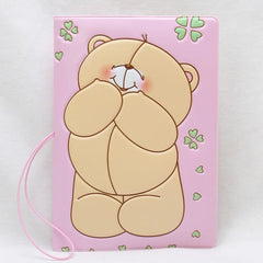 Foreverfriends Bearman Cartoon Passport Holder and Luggage Tag Set
