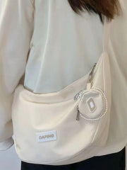 Waterproof Canvas Girl Shoulder Hand Bag Large Capacity Female Crossbody