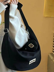 Waterproof Canvas Girl Shoulder Hand Bag Large Capacity Female Crossbody