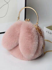 Foufurieux Women Plush Mini Shoulder Bag Female Messenger Bags Purses
